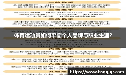 体育运动员如何平衡个人品牌与职业生涯？